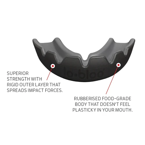 Lobloo Slick Professional Dual Density Mouth Guard Black 4 Lobloo Slick Professional Dual Density Mouth Guard Black - Image 2