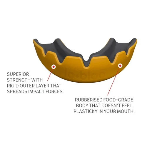 Lobloo Slick Professional Dual Density Mouth Guard Orange 4 Lobloo Slick Professional Dual Density Mouth Guard Orange - Image 2