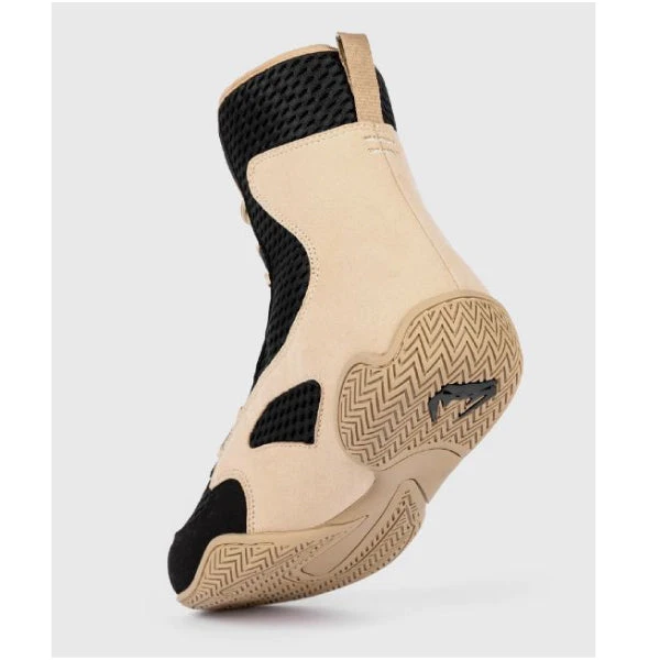 Venum Contender Boxing Shoes - Black/Sand 5 Venum Contender Boxing Shoes - Black/Sand - Image 3