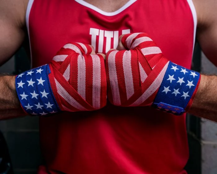 Title Velpeau USA Flag Boxing Handwraps 4 Title Velpeau USA Flag Boxing Handwraps - Image 2
