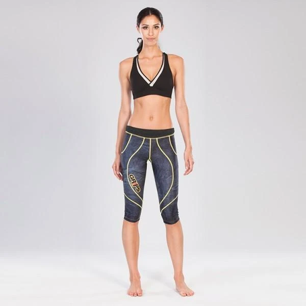 Grips Womens Short Athletic Leggings Grey Magma 4 Grips Womens Short Athletic Leggings Grey Magma - Image 2