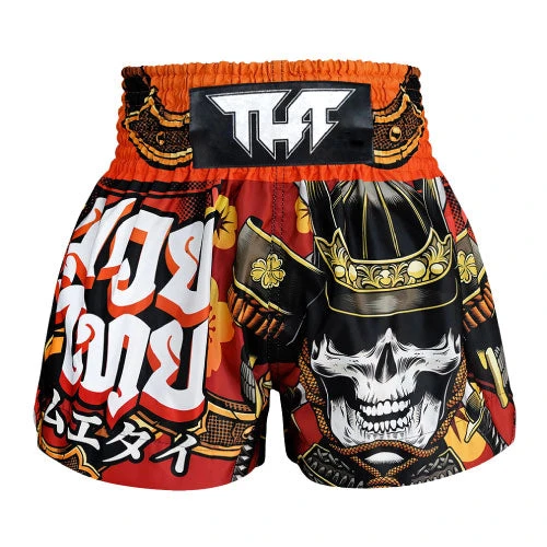 TUFF Muay Thai Shorts Samurai Skull 3 TUFF Muay Thai Shorts Samurai Skull